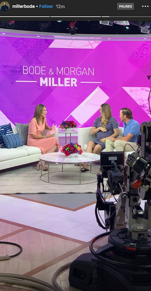 Bode Miller Morgan Miller Pregnant Today Show