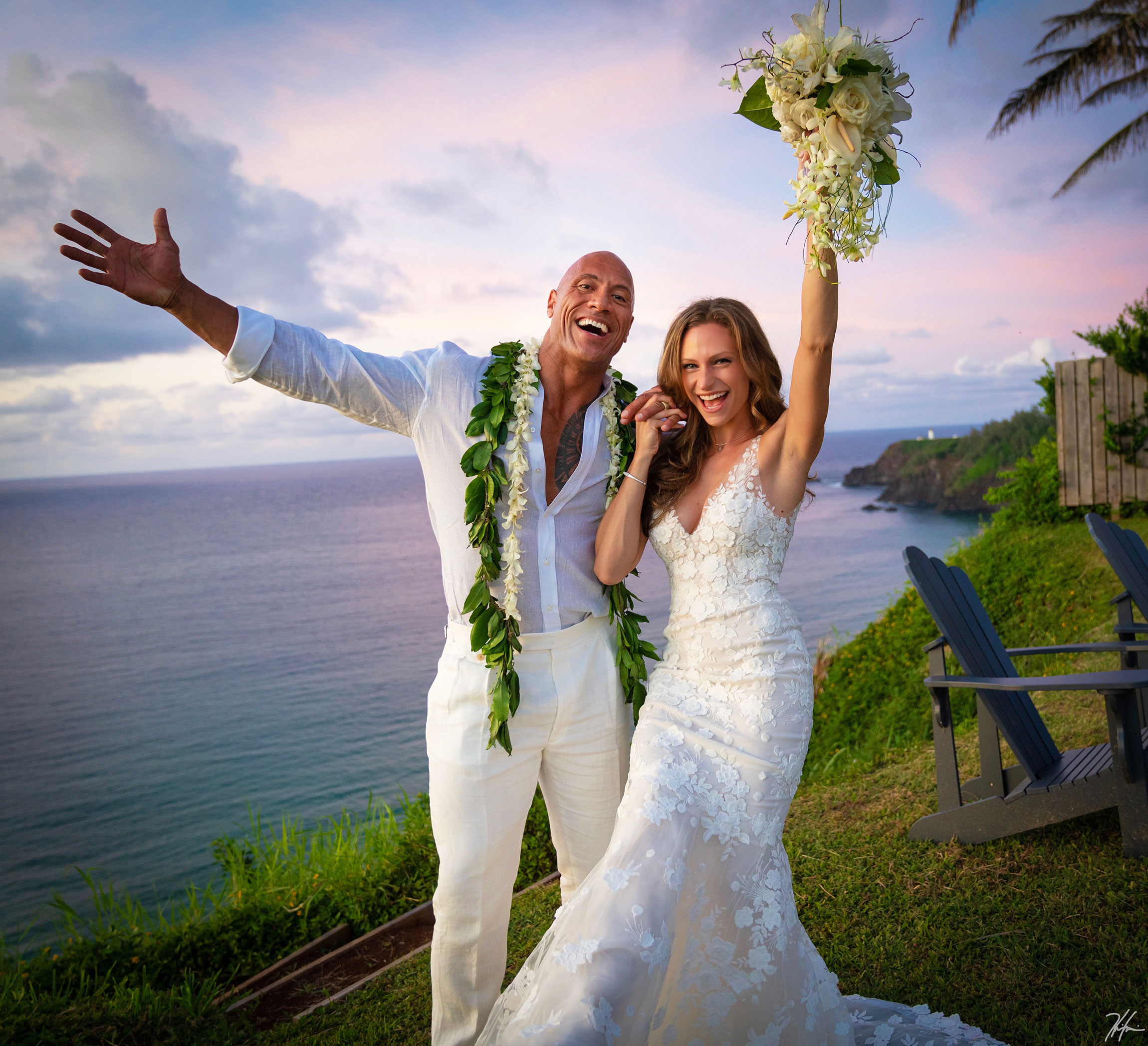 Dwayne Johnson and Lauren Hashian Wedding August 18, 2019