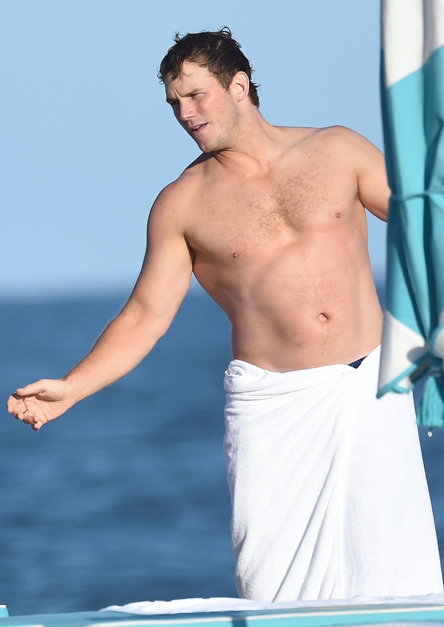 Chris Pratt Santa Barbara Beach Trip