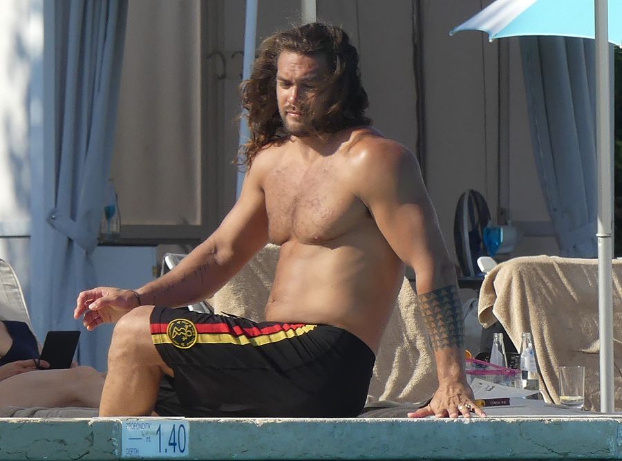 Jason Momoa Shirtless Italy