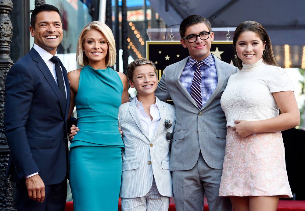 Kelly Ripa, Mark Consuelos and Family October 12, 2015