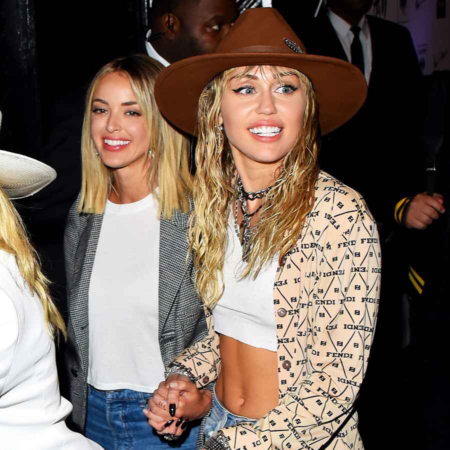 Miley Cyrus Kaitlynn Carter Hold Hands After VMAs Show PDA