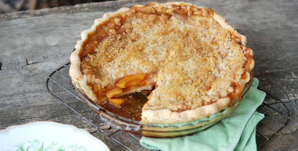 Peach Streusel Pie Recipe Andrew Zimmern Summer Classic