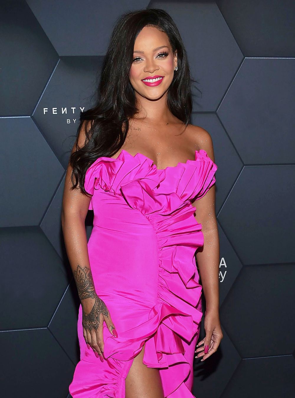 Rihanna Fuschia Gown September 14, 2018