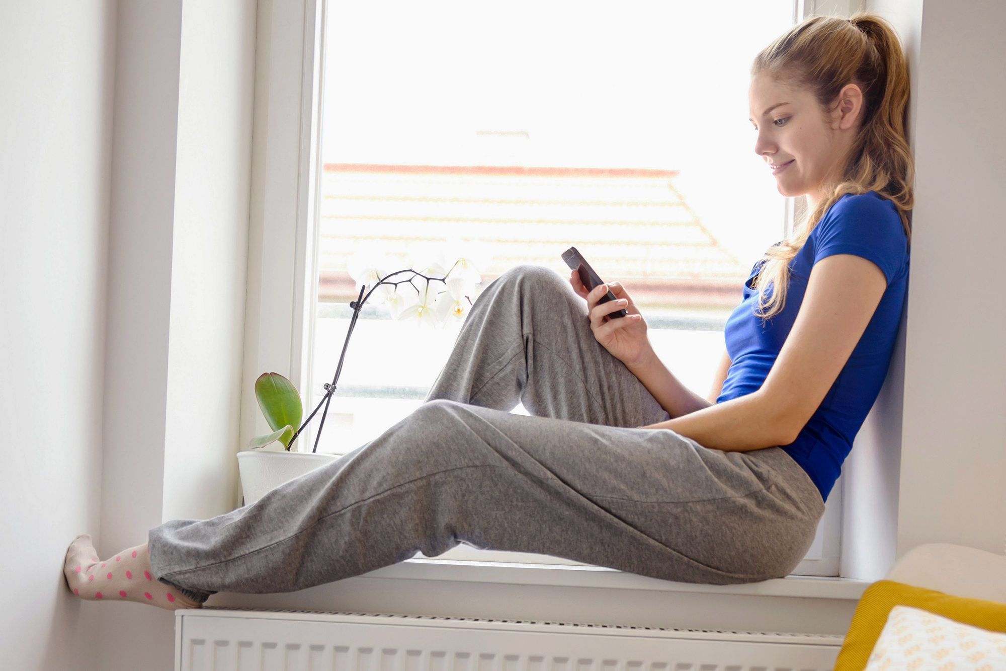 Woman in Sweats