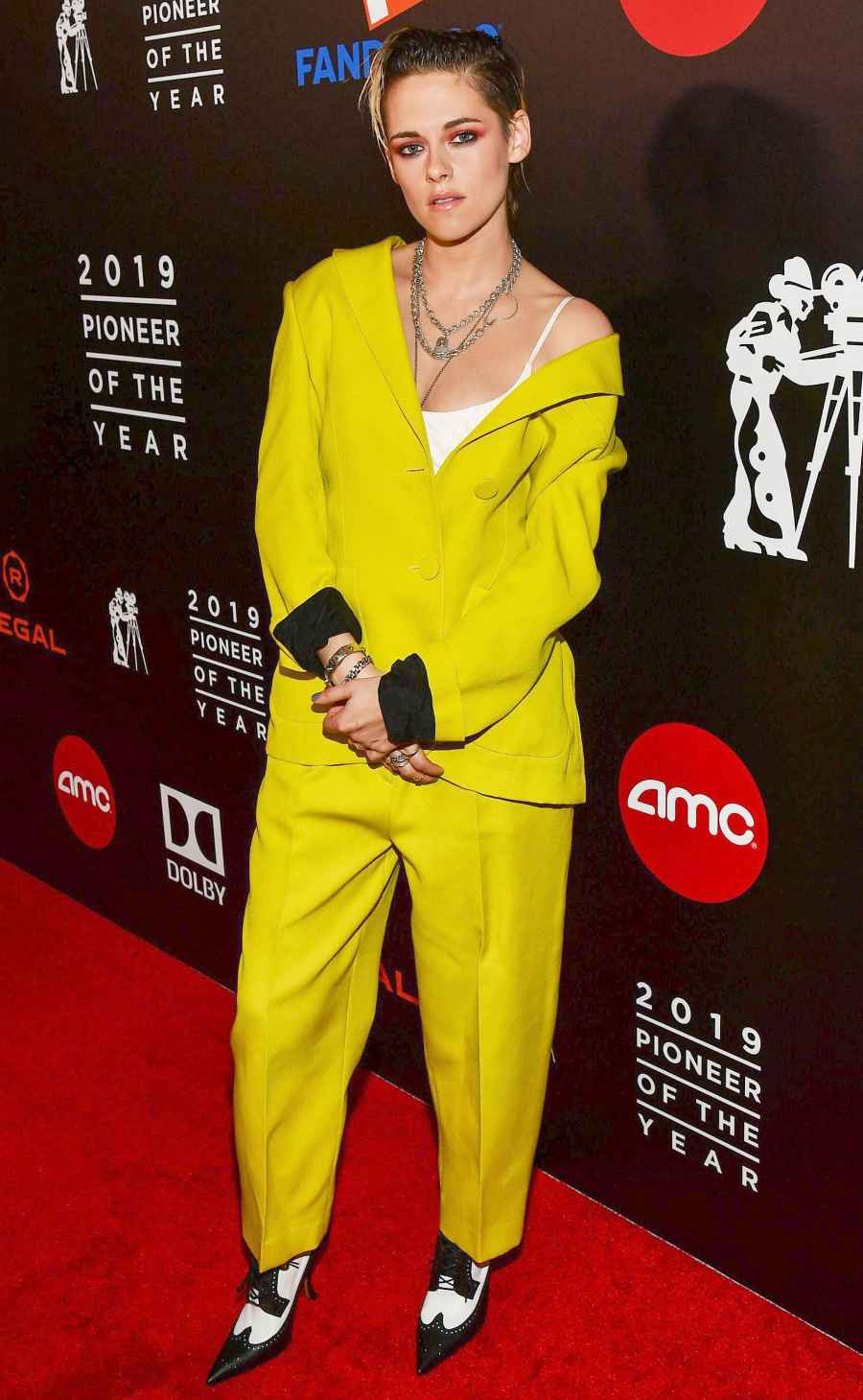 Kristen Stewart Yellow Menswear September 25, 2019