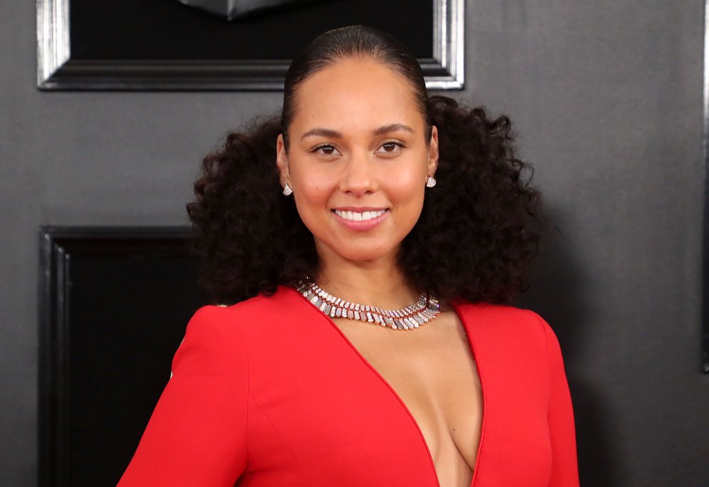 Alicia Keys Red Dress Global Citizen Festival