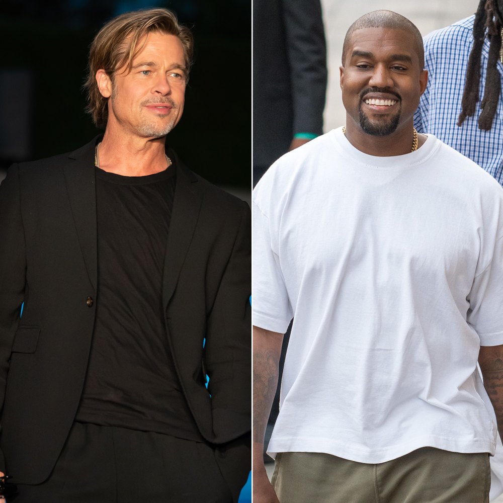 Brad Pitt and Kanye West