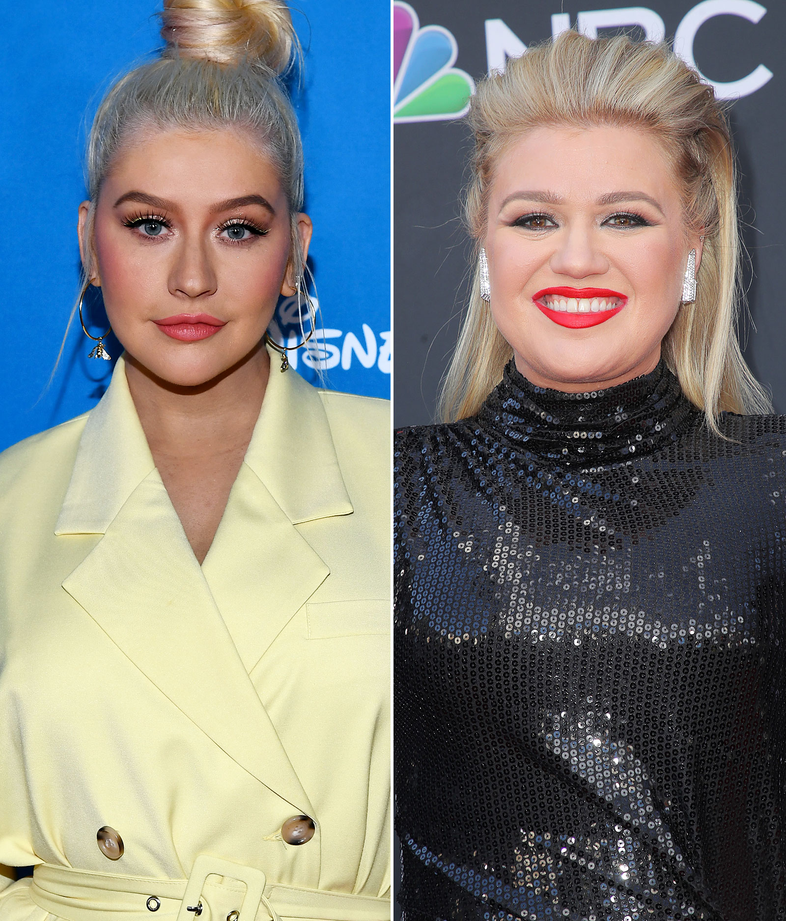 Christina Aguilera and Kelly Clarkson