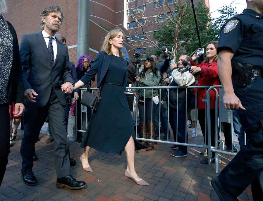 Felicity Huffman and William H. Macy Leave Court After Being Sentenced