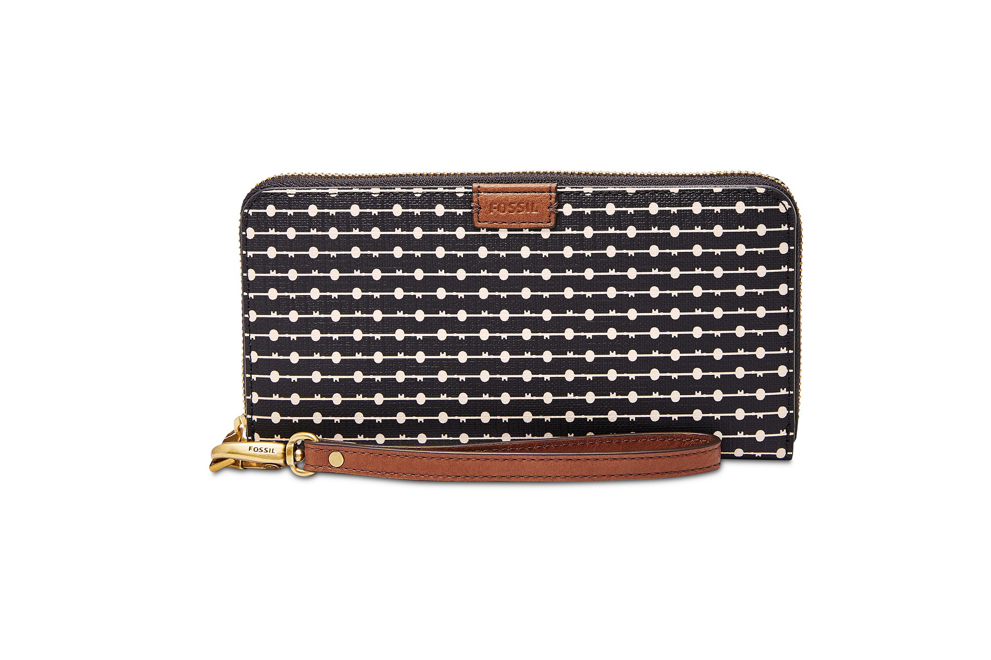 Fossil Emma RFID Zip Around Printed Wallet