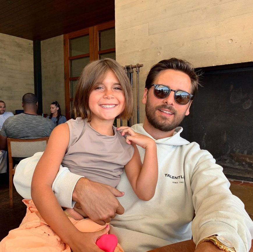 Penelope Disick and Scott Disick Pink Paradise