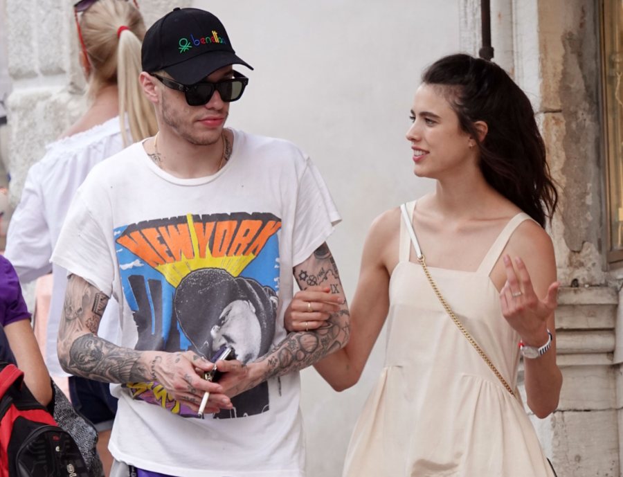 Pete Davidson and Margaret Qualley Link Arms During Stroll Around Venice