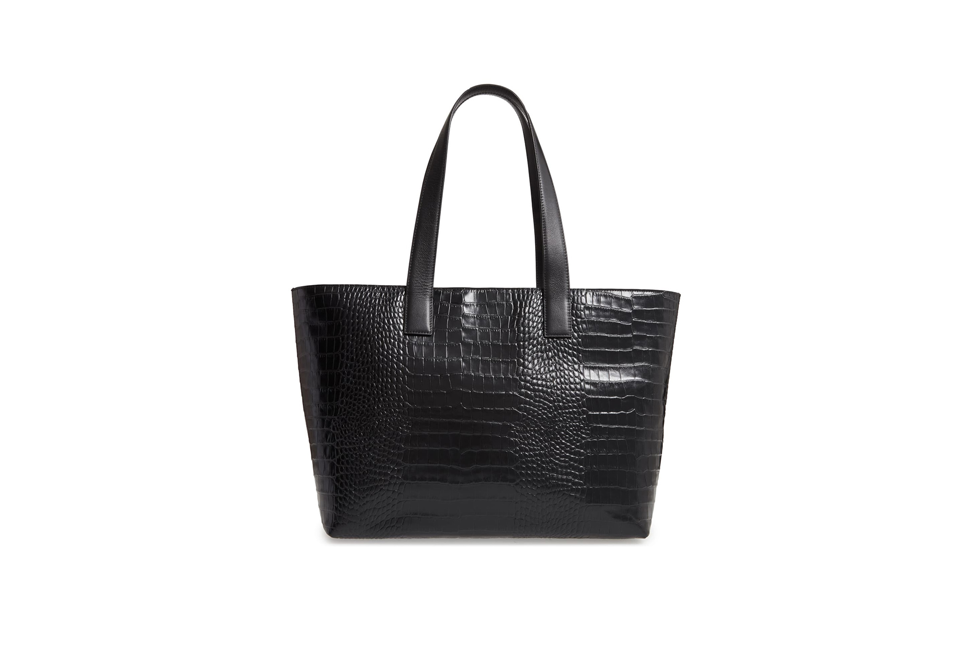 nordstrom celia croc tote black
