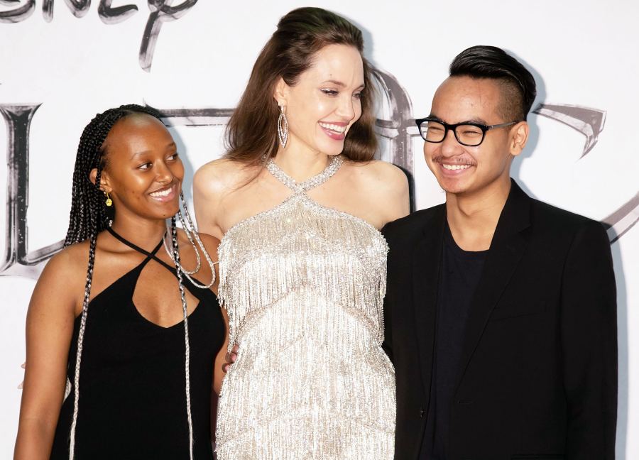 Zahara Jolie-Pitt Angelina Jolie Reunites With Maddox at Maleficent Mistress of Evil Premiere