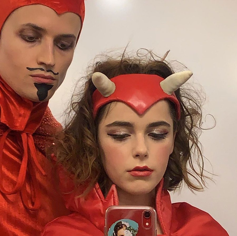 Celeb Couple Halloween Costumes - Kiernan Shipka and Christian Coppola