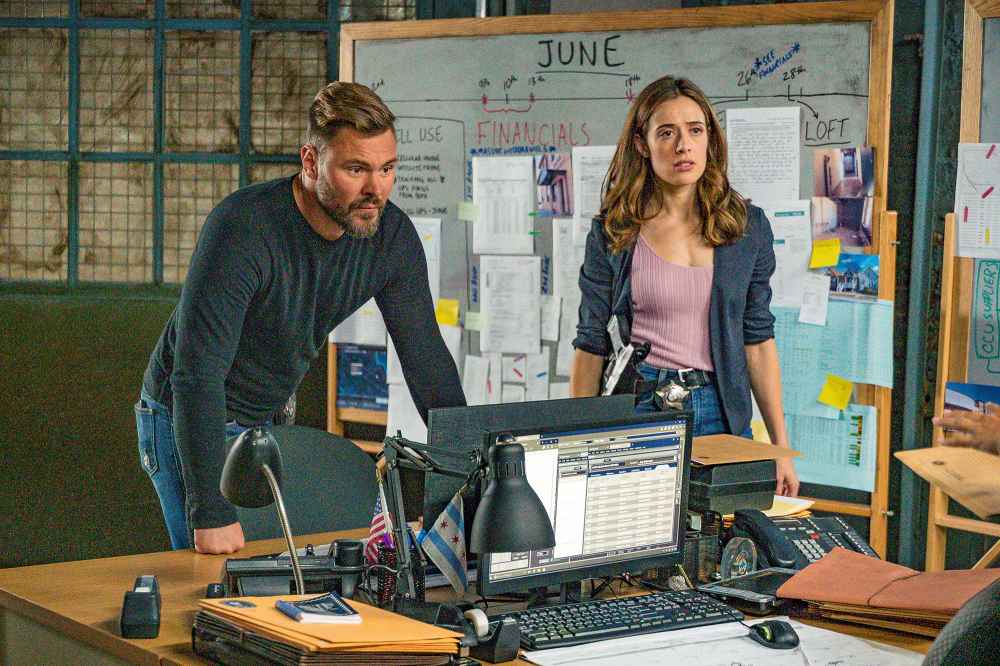 Marina Squerciati and Patrick John Flueger Chicago P.D.