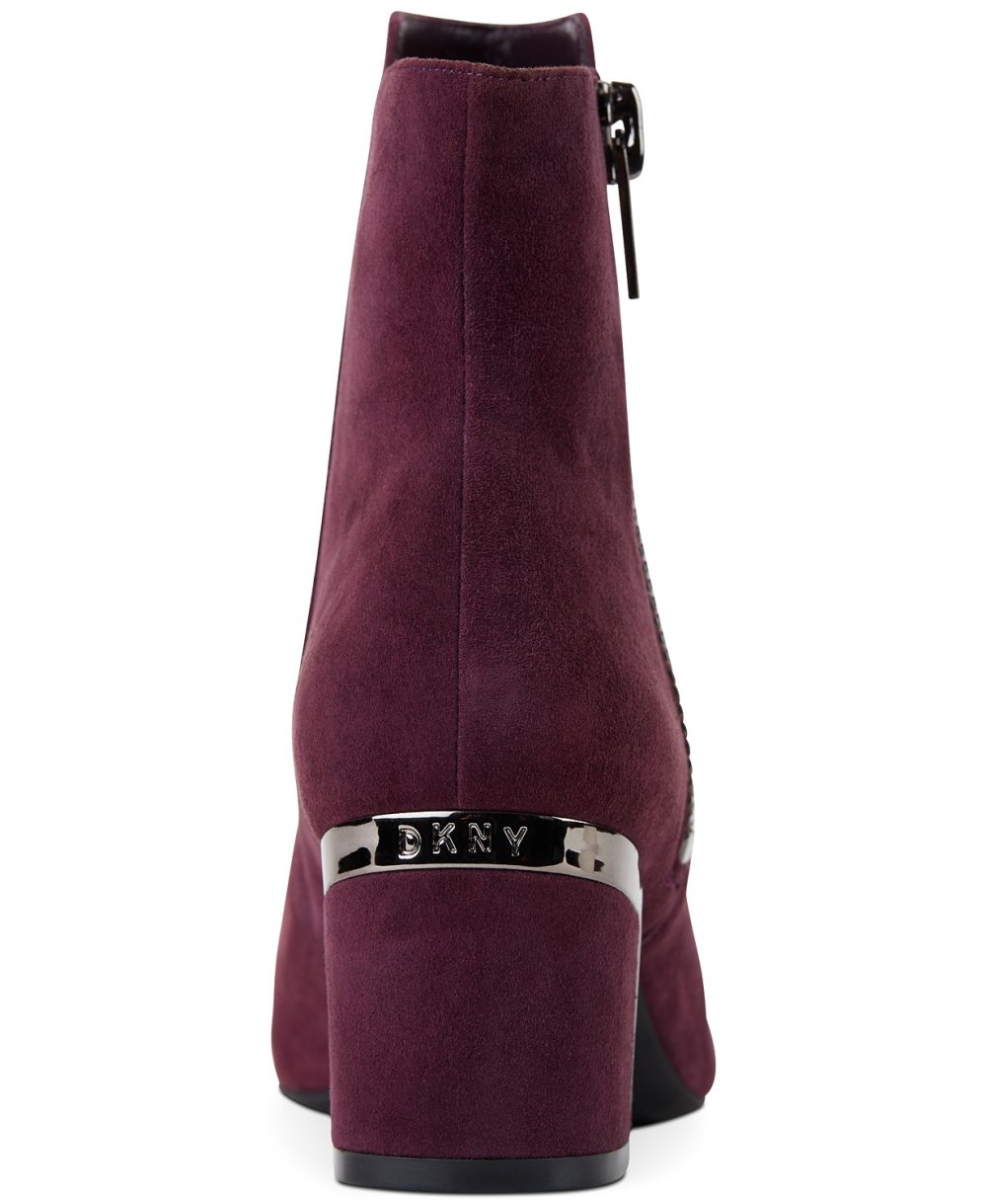 DKNY Crosbi Booties, Created For Macy's Oxblood Suede