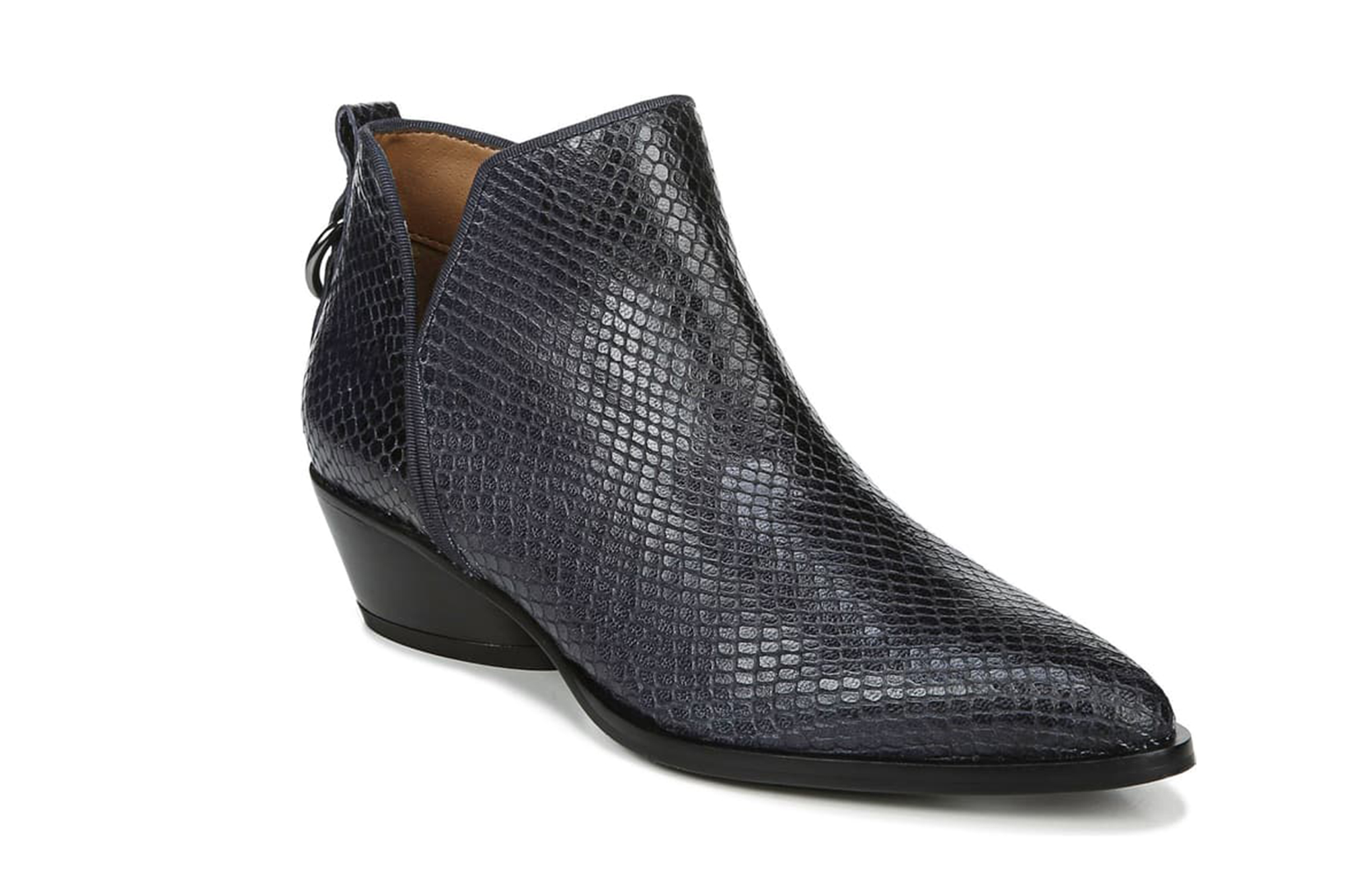 Franco-Sarto-Snakeskin-Bootie