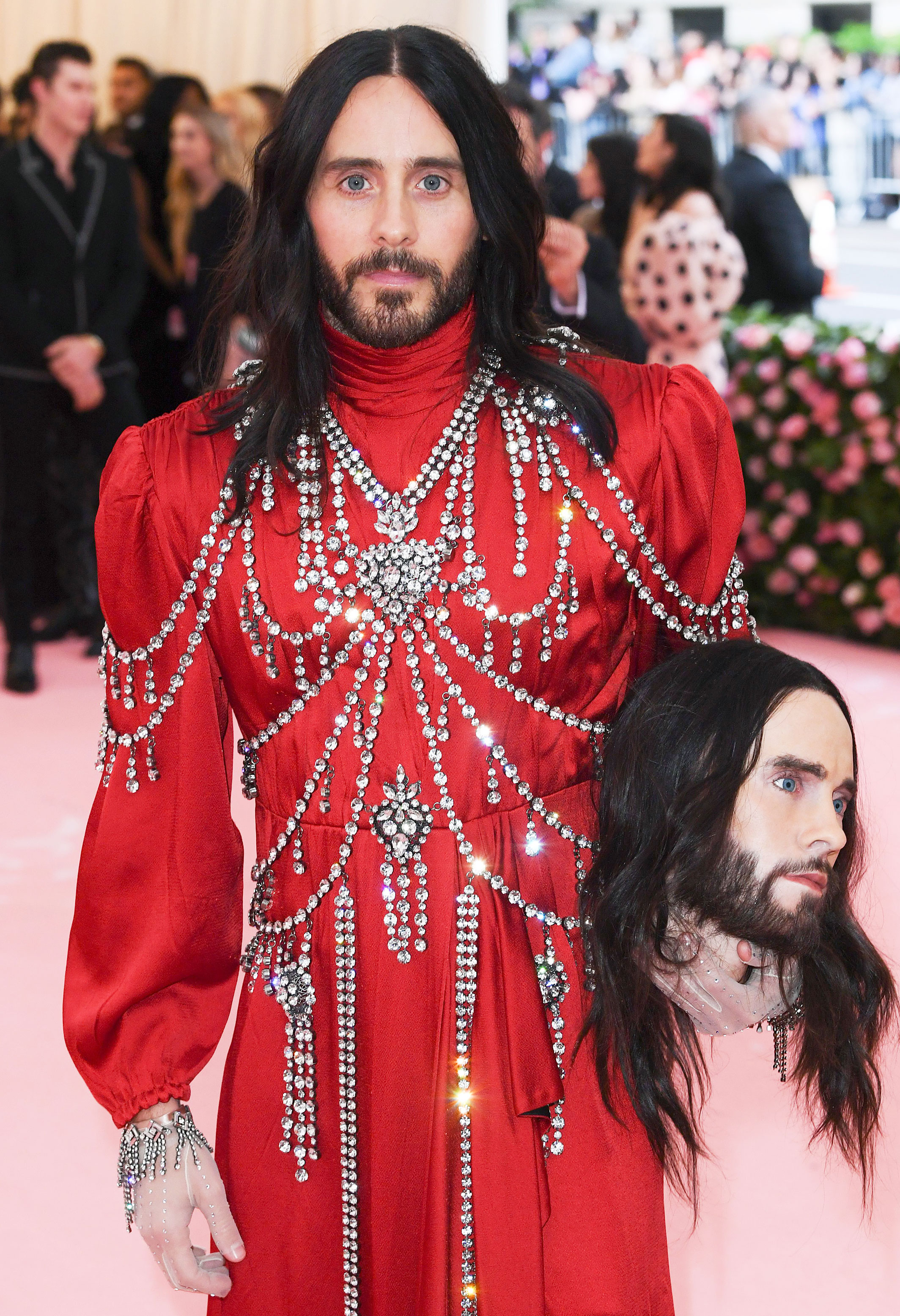 Jared Leto 2019 Met Gala Gucci Head Clutch