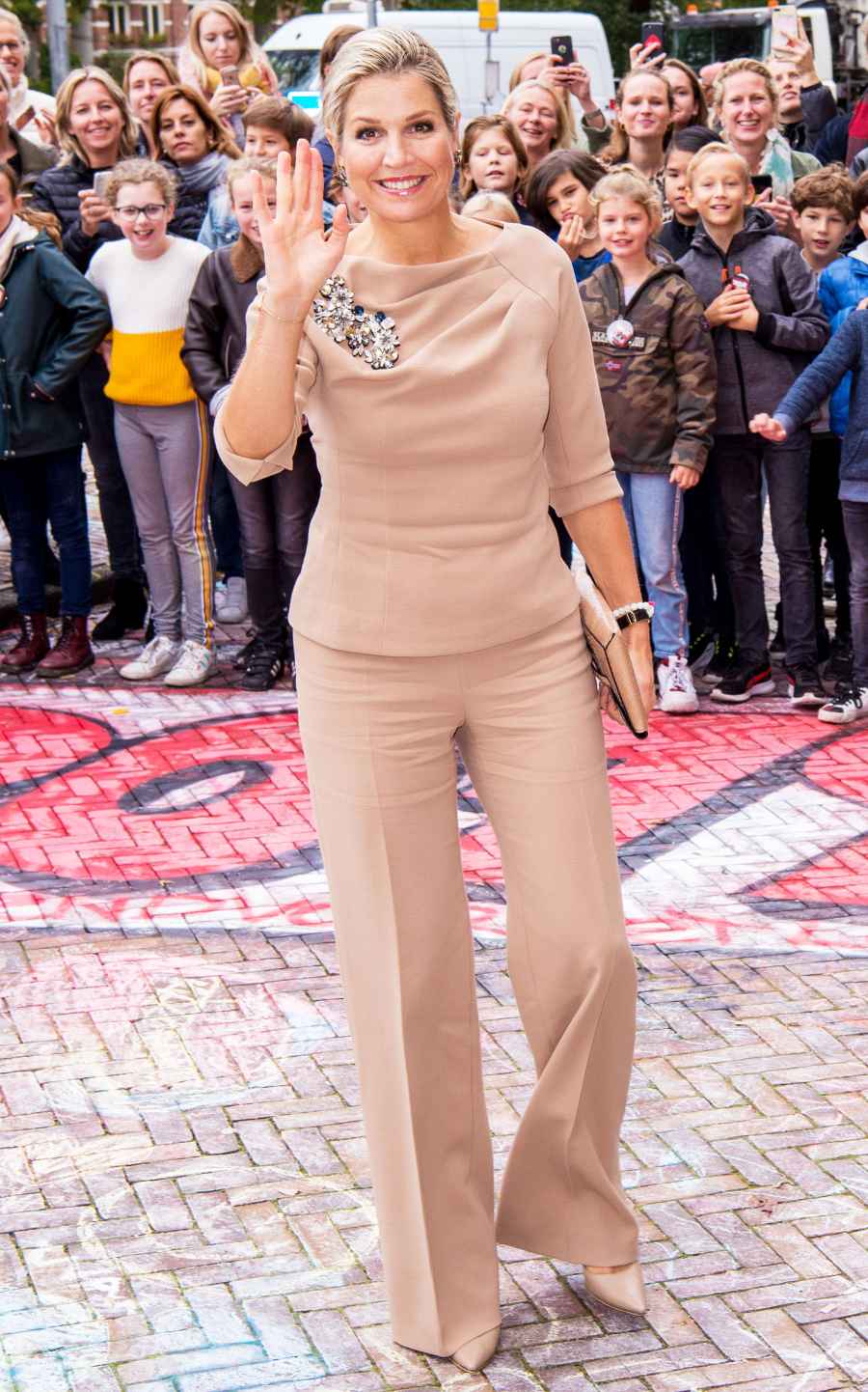 Queen Maxima Beige Ensemble October 8, 2019