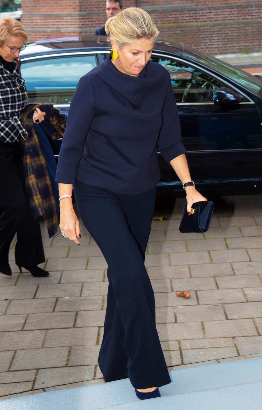 Queen Maxima Navy Blue Look October 30, 2019