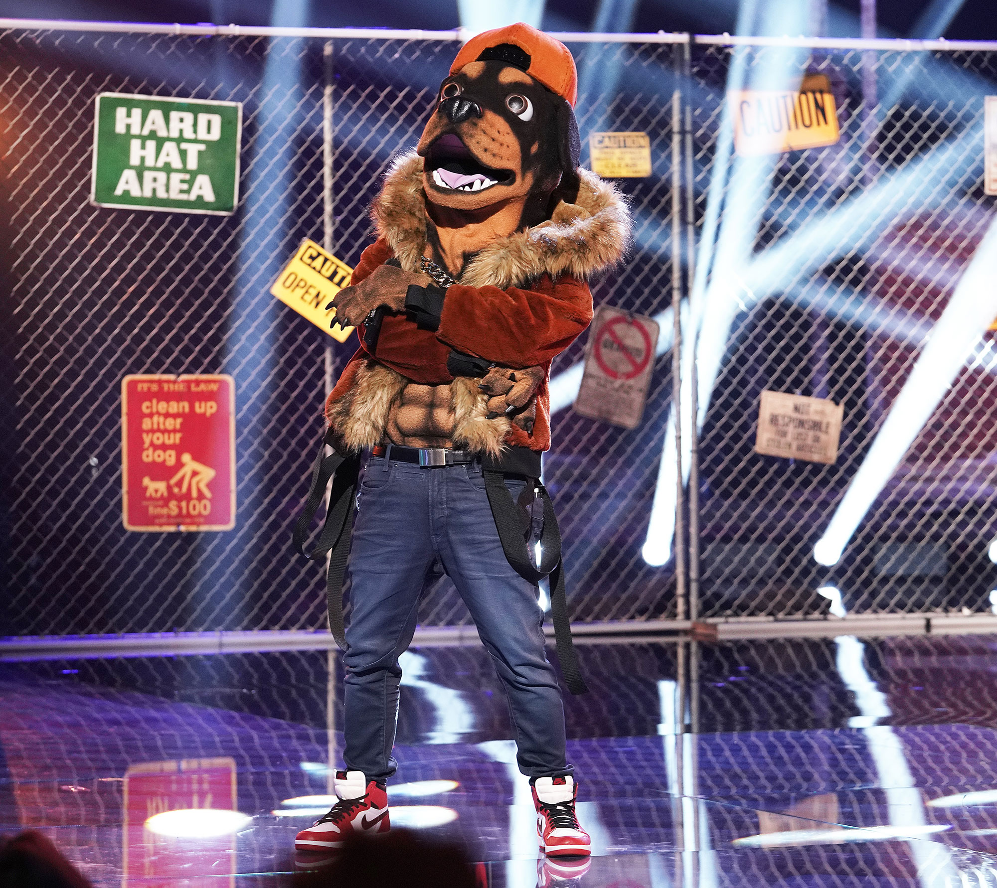 Rottweiller Masked Singer Season 2 Two Costume Dress Up Singing Onstage