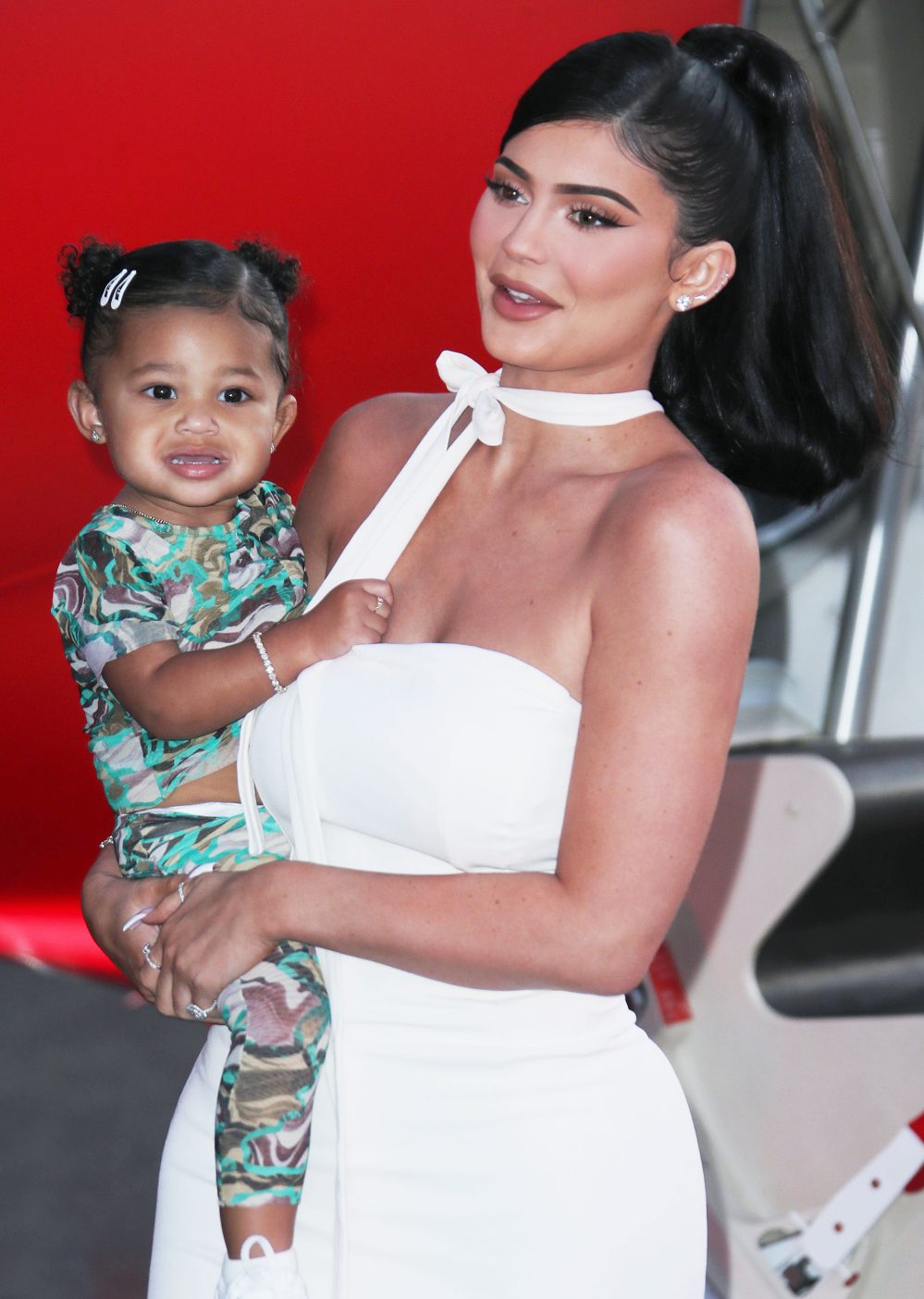 Stormi Plays With Mom Kylie Jenner's New Face Mask