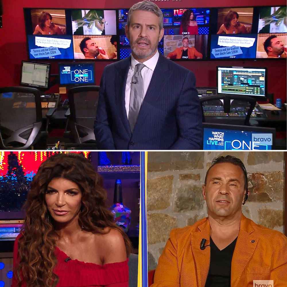 Teresa Giudice Joe Giudice Unlocked Andy Cohen One on One Bravo