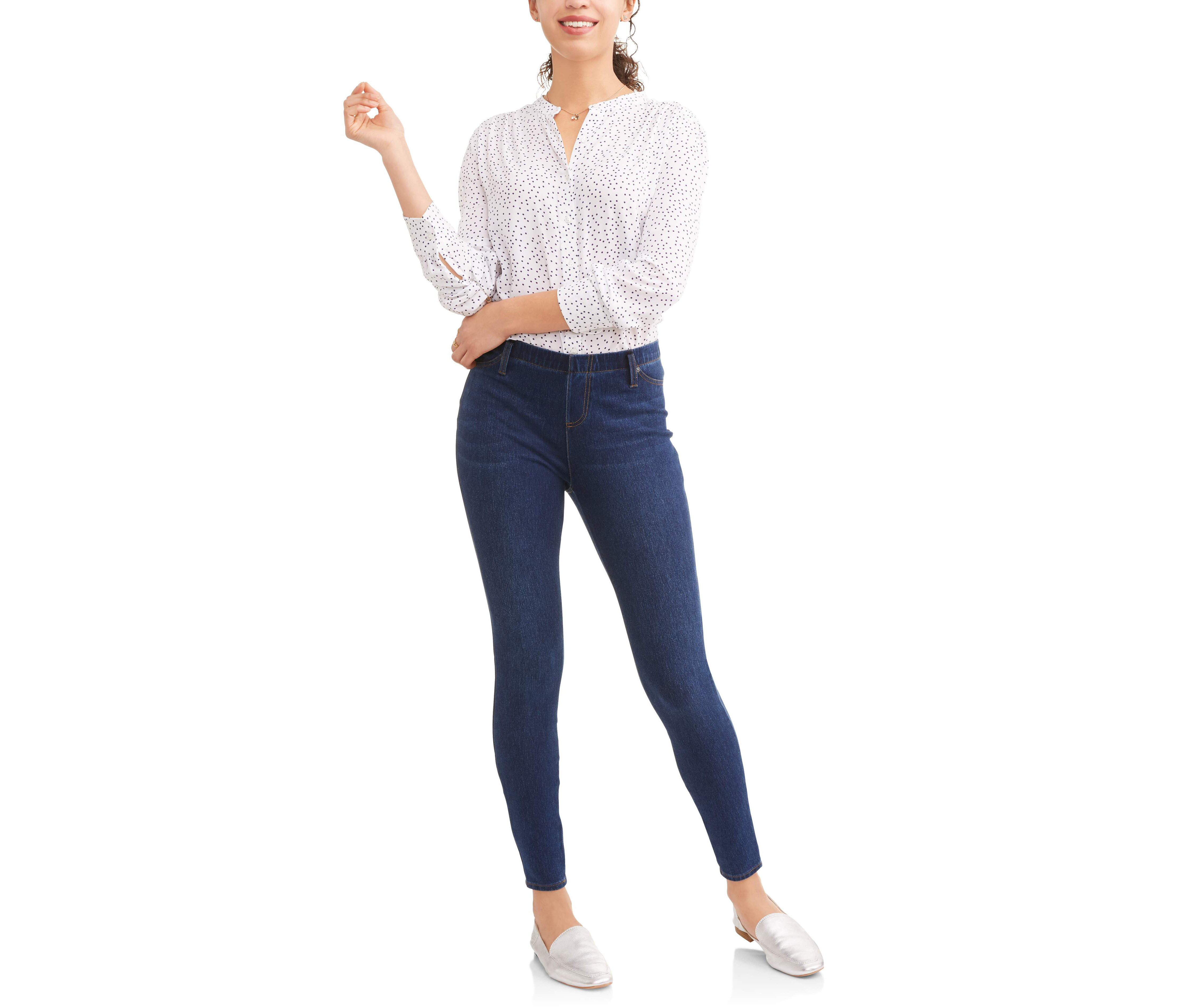 Time and Tru dark blue jegging