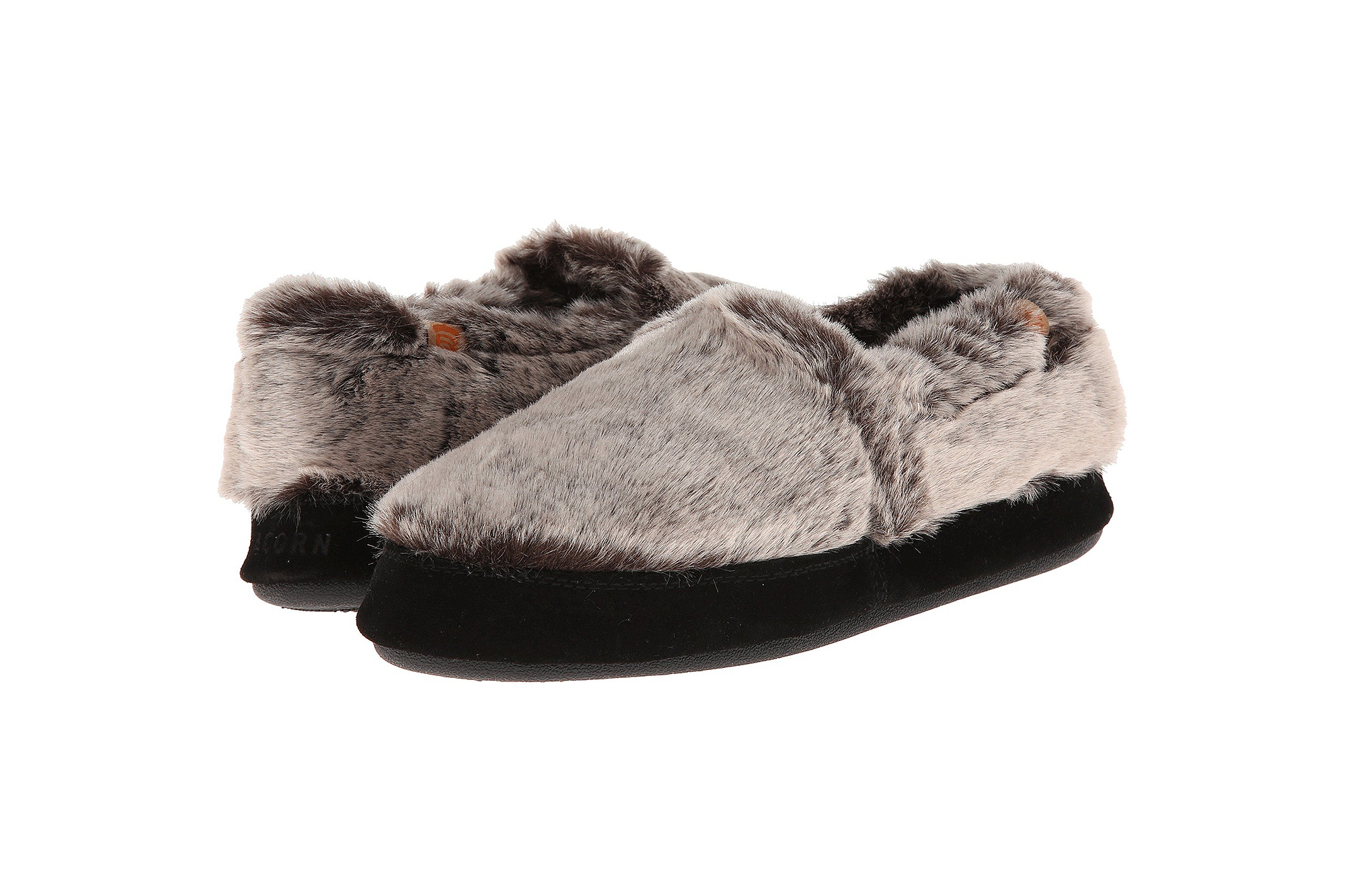 acorn moc slippers chinchilla