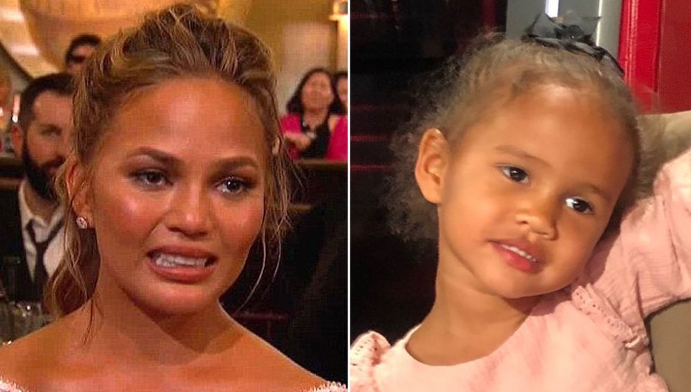 Chrissy Teigen's Daughter Luna Recreates Her Award Show Face