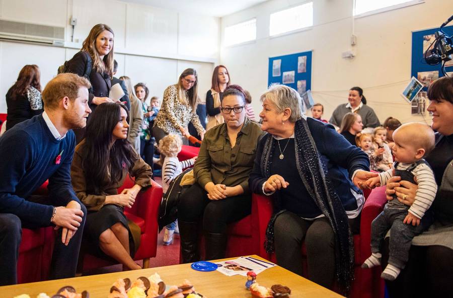 Duchess Meghan and Prince Harry Visit Broom Farm Community Centre Reveals Son Archie Is Crawling and Has 2 Teeth