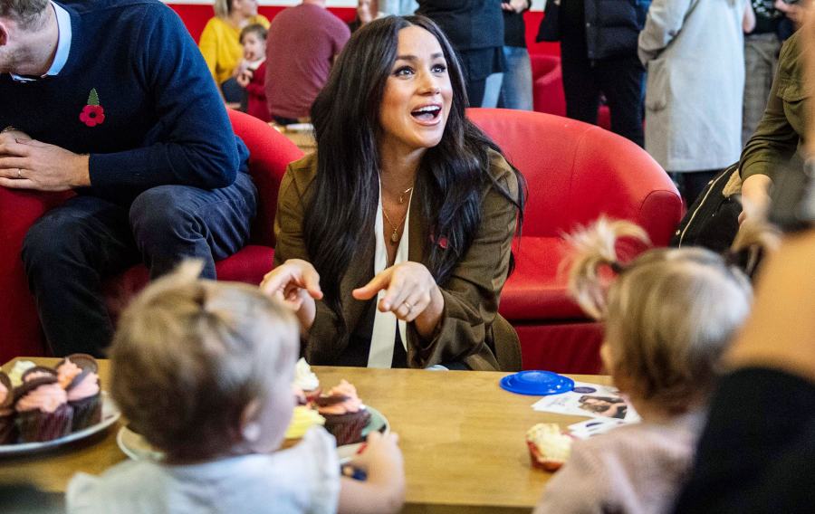 Duchess Meghan and Prince Harry Visit Broom Farm Community Centre Reveals Son Archie Is Crawling and Has 2 Teeth