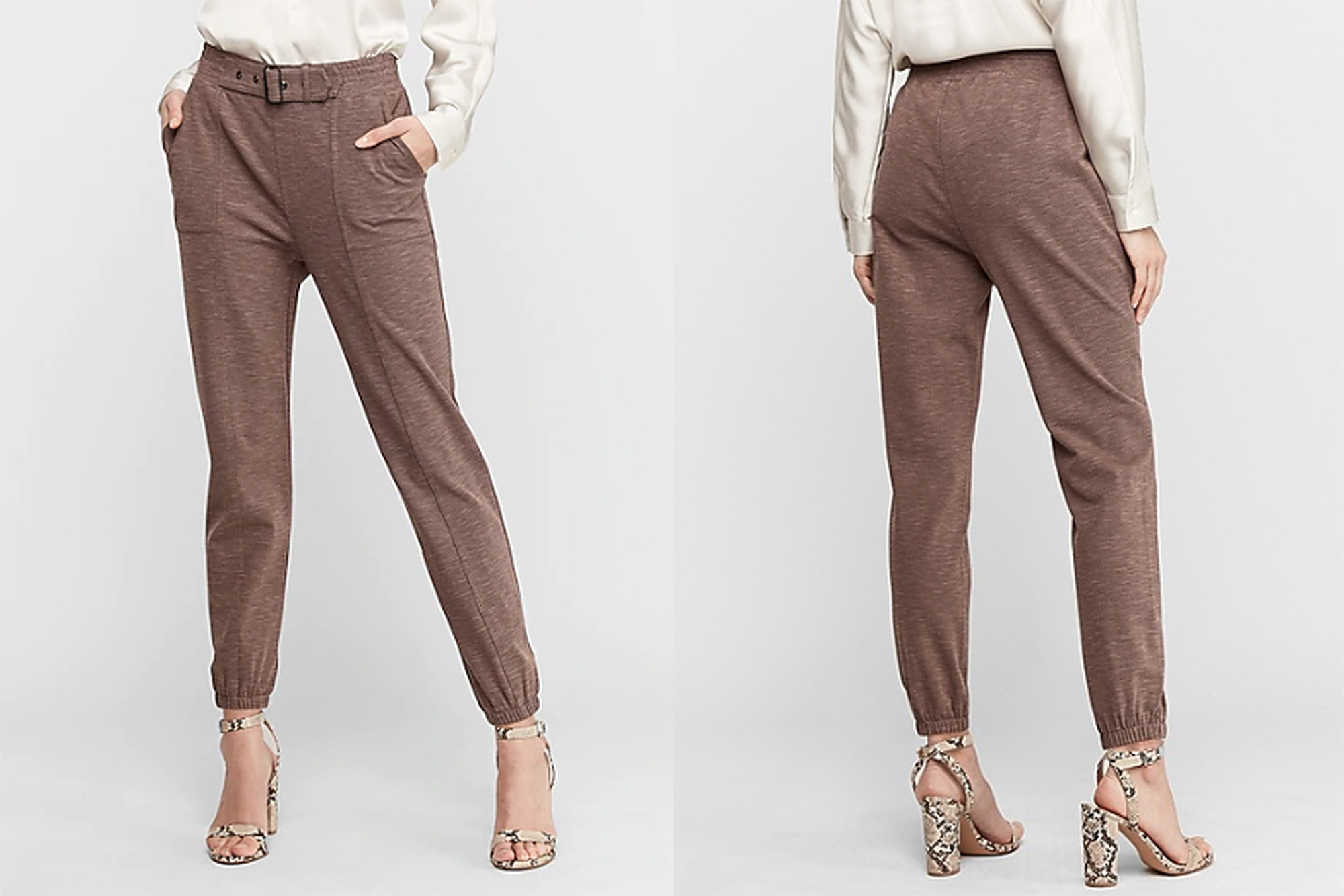 High Waisted Utility Knit Jogger Pant
