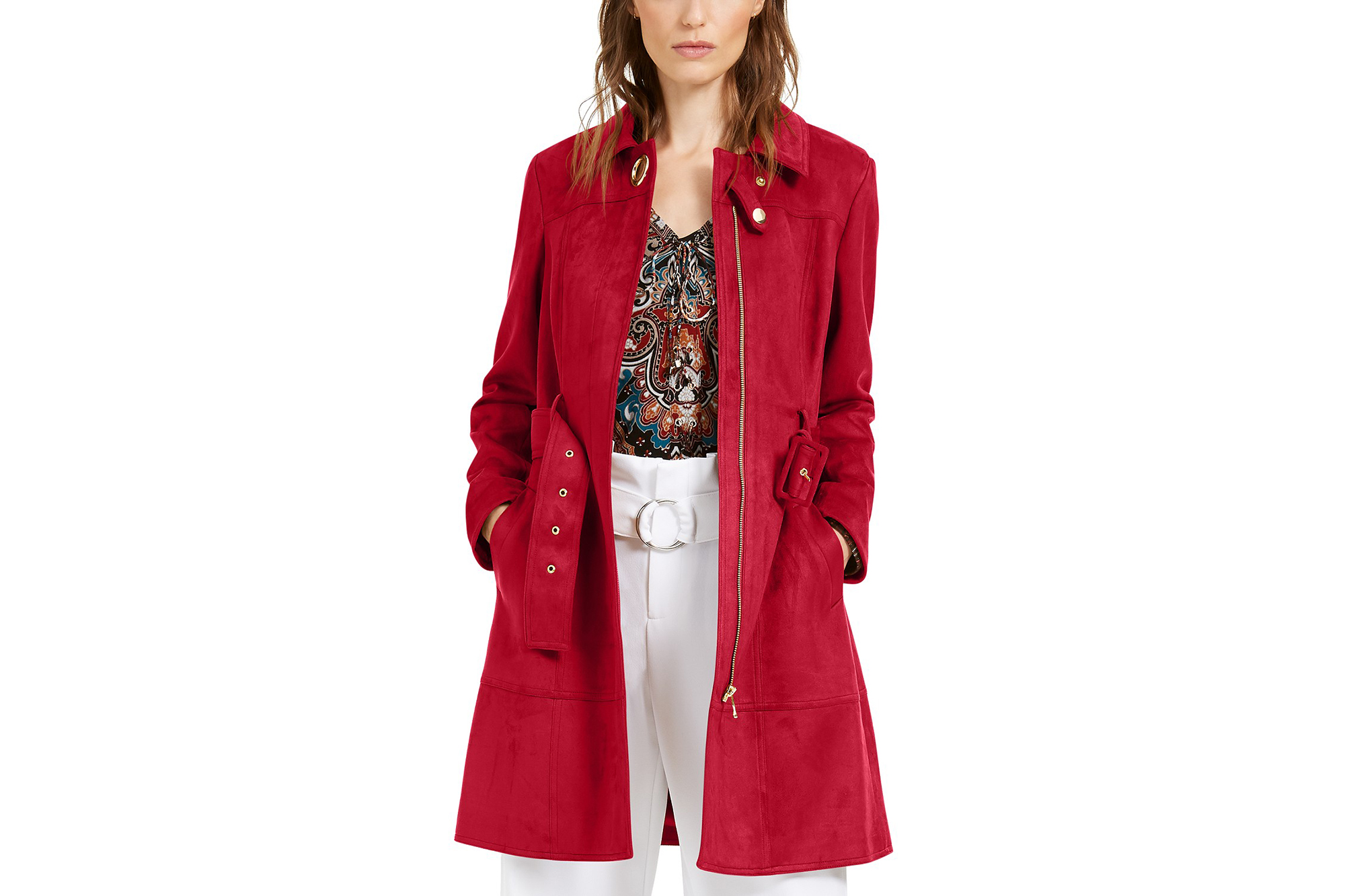 I.N.C. Faux-Suede Trench Coat, Created For Macy's