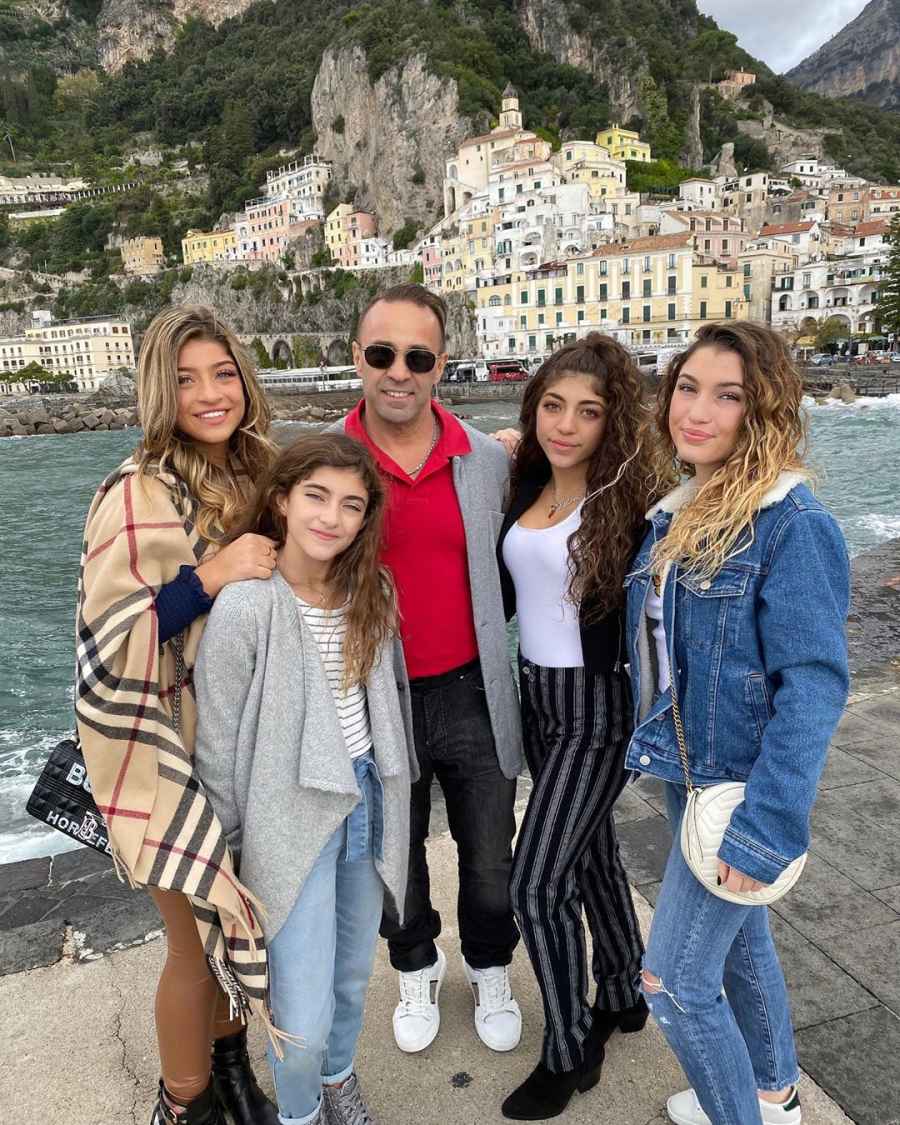 Joe Giudice Reunites With Teresa Giudice and Four Daughters in Italy