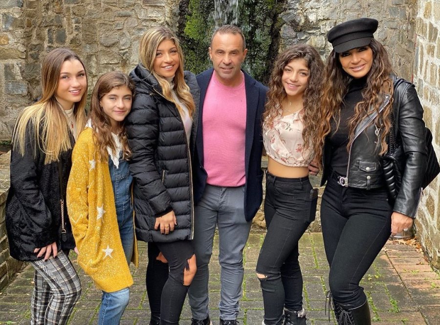 Joe Giudice Reunites With Teresa Giudice and Four Daughters in Italy