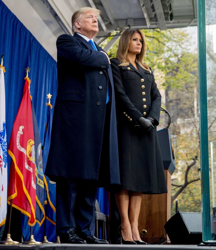 Melania Trump Button Coat November 11, 2019