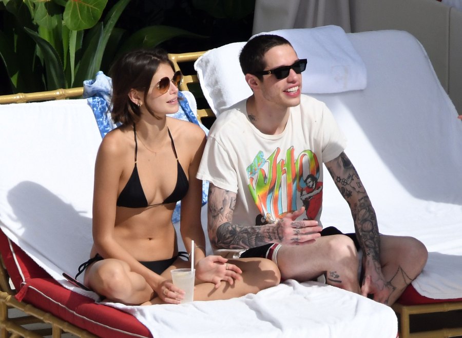 Pete Davidson and Girlfriend Kaia Gerber Get Hot and Heavy, Make Out in Miami