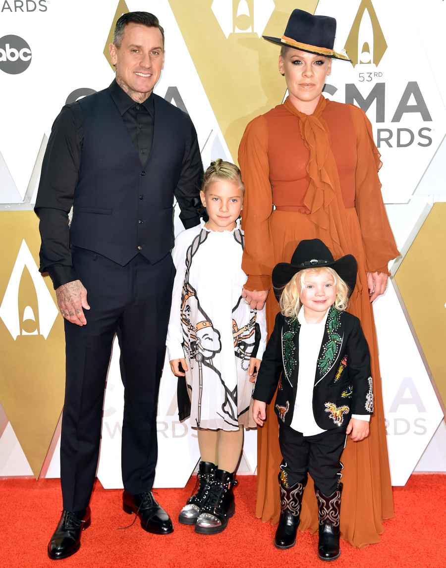 Pink Announces Yearlong Music Break at CMA Awards 2019 with Carey Hart and Kids