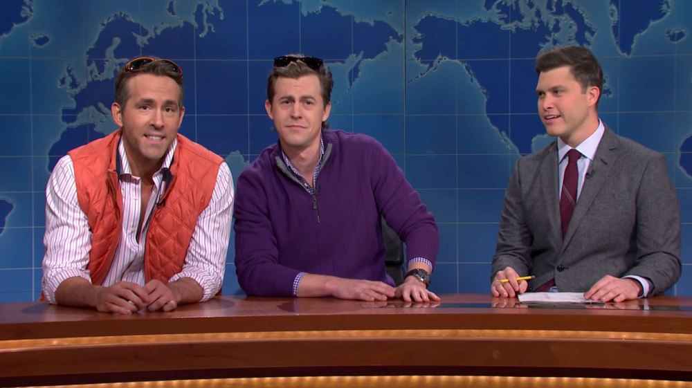 Ryan Reynolds and Alex Moffat Colin Jost Weekend Update SNL RECAP