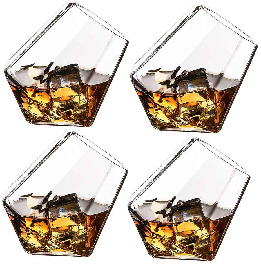 The Wine Savant Diamond Drinking Glasses