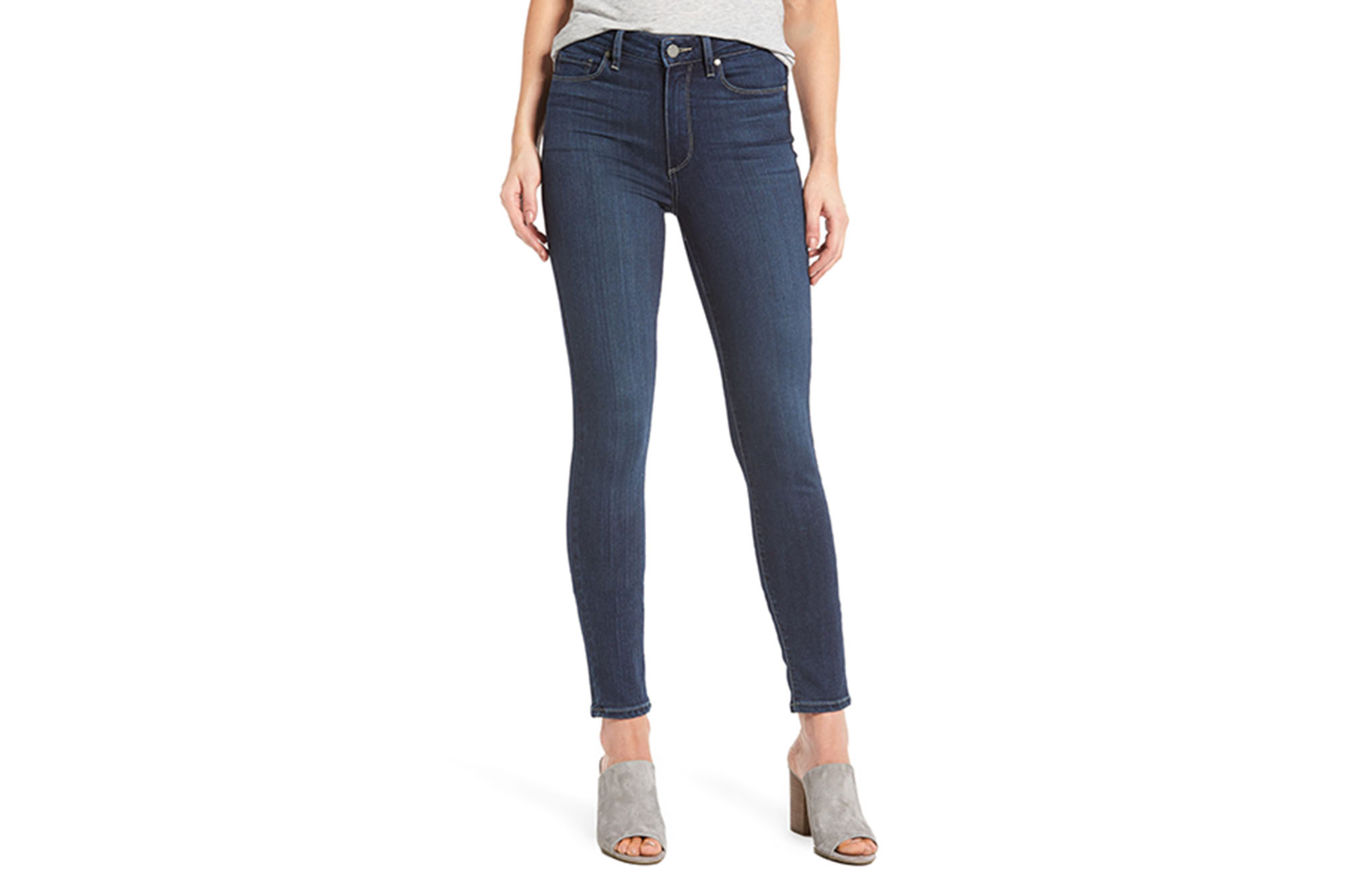 Paige Transcend - Hoxton High Waist Ankle Skinny Jeans