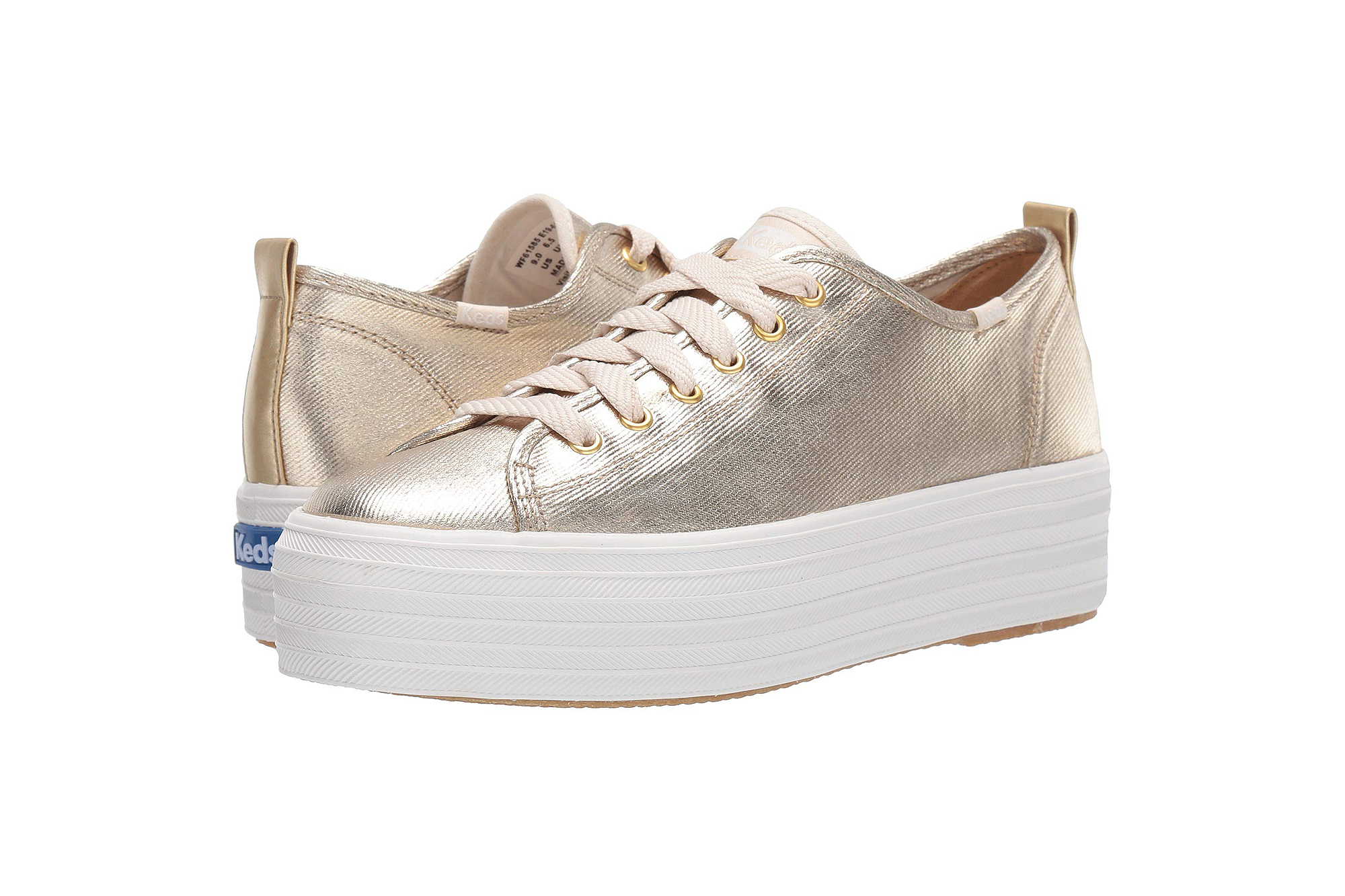 Keds Triple Up Metallic Twill sneakers