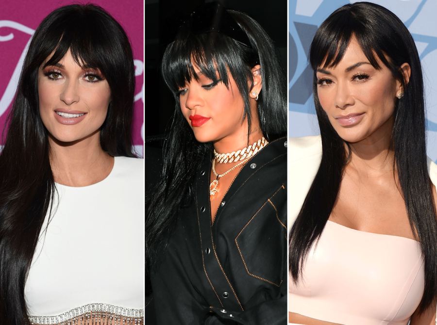 2019 Hair Trends - Brow-Grazing Bangs