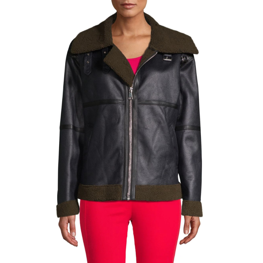 Bagatelle Faux Fur-Trim Jacket