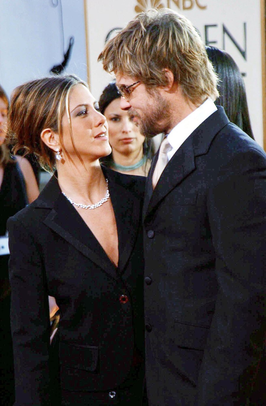 Brad Pitt and Jennifer Aniston Golden Globes 2002