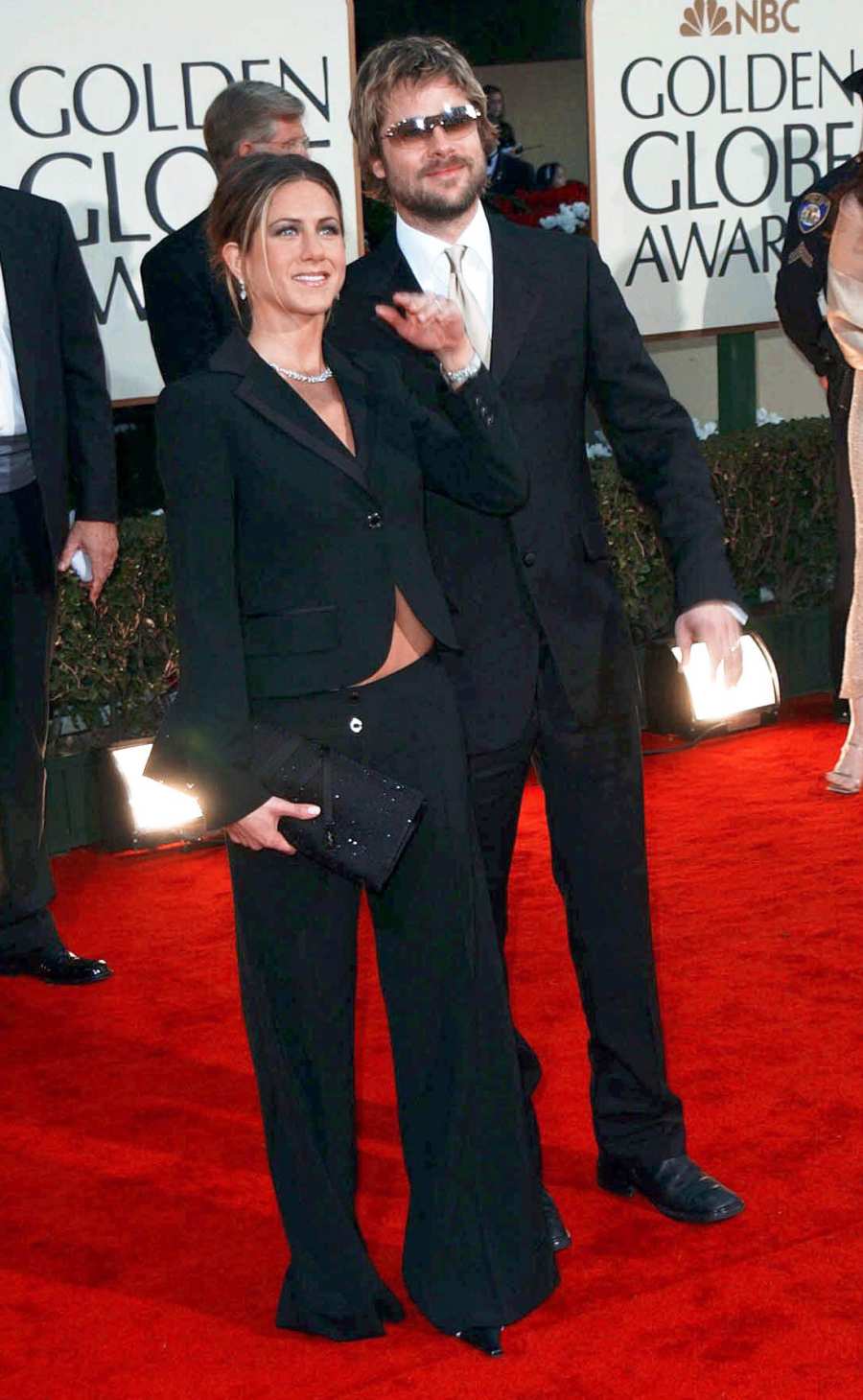 Brad Pitt and Jennifer Aniston Golden Globes 2002