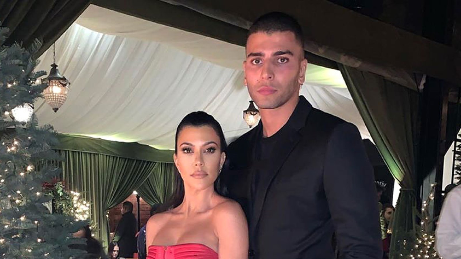 Kourtney Kardashian Posts Photo With Younes Bendjima From Family Christmas Party